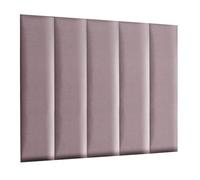 MG Design Paneles de Pared 30 x 120 cm Acolchados - para un Montaje Muy fácil por Cuenta Propia, de Terciopelo, con Relleno Suave, Color Lila - cabecero Decorativo para Dormitorio, Oficina