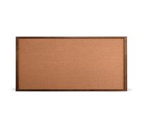 MG Design Pizarra de corcho con marco de madera Marrón 100 x 200 cm: pizarra de corcho para notas, fotos y planes para el hogar, la oficina y la escuela.