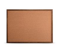MG Design Pizarra de corcho con marco de madera Marrón 80 x 100 cm: pizarra de corcho para notas, fotos y planes para el hogar, la oficina y la escuela.