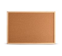 MG Design Pizarra de corcho con marco de madera Natural 100 x 150 cm: pizarra de corcho para notas, fotos y planes para el hogar, la oficina y la escuela.