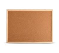 MG Design Pizarra de corcho con marco de madera Natural 80 x 100 cm: pizarra de corcho para notas, fotos y planes para el hogar, la oficina y la escuela.