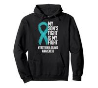 MG La Lucha de mi Hijo es mi Lucha Conciencia sobre la miastenia Gravis Sudadera con Capucha