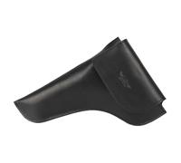 MG Leather Work - Funda de cuello para saxofón alto y tenor de piel auténtica de caballo loco, accesorios para saxofón alto tenor, color negro