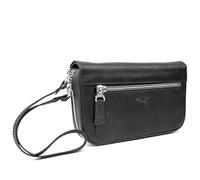 Mg Leather Work - Soporte de piel para 7 boquillas para trompeta, accesorios para trompeta, bolsa para boquilla, protección para boquilla (negro)