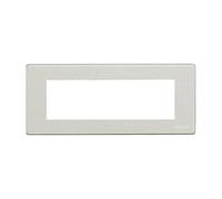 Bticino magic - Placa para 6 mecanismos rectangular magic aluminio