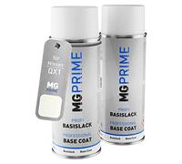 MG PRIME Pintura automotriz Aerosoles para Nissan QX1 White Pearl 3 / Phantom White Fondo pintura transparente, bote de spray de 400 ml