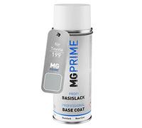MG PRIME Pintura automotriz Bote de spray para Toyota 199 Alpine Silver Metallic/Brillantsilber Metallic Pintura base aerosol 400 ml
