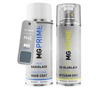 MG PRIME Pintura automotriz Set botes de spray 2 componentes para BMW M4E / N0M Ozeanblau Metallic Matt Pintura base pintura transparente de 2 componentes aerosol