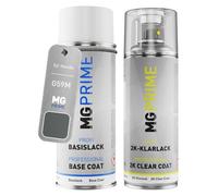 MG PRIME Pintura automotriz Set botes de spray 2 componentes para Honda G59M Shannon Grey Metallic Pintura base pintura transparente de 2 componentes aerosol
