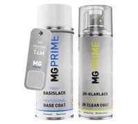 MG PRIME Pintura automotriz Set botes de spray 2 componentes para Hyundai T4M Aero Silver Metallic Matte Pintura base pintura transparente de 2 componentes aerosol