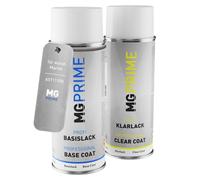 MG PRIME Pintura automotriz Set de aerosoles para Aston Martin AST1115D / AM1115 Buckinghamshire Green Metallic Pintura base pintura transparente, bote de spray de 400 ml