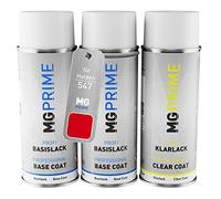 MG PRIME Pintura automotriz Set de aerosoles para Holden 547 Magma Red Fondo pintura base pintura transparente bote de spray 400 ml