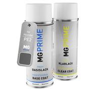 MG PRIME Pintura automotriz Set de aerosoles para Hyundai PE2 Ecotronic Grey Metallic Pintura base pintura transparente, bote de spray de 400 ml