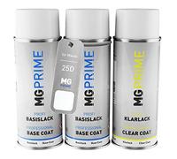 MG PRIME Pintura automotriz Set de aerosoles para Mazda 25D Snowflake White Pearl/Alabaster White Fondo pintura base pintura transparente bote de spray 400 ml