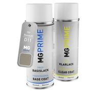 MG PRIME Pintura automotriz Set de aerosoles para Renault D11 Beige Poivre Metallic/Dakota Beige Metallic Pintura base pintura transparente, bote de spray de 400 ml