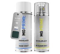 MG PRIME Pintura automotriz Set de botes de spray de 2 componentes para Ford W / PH7CWHA Medium Charcoal Green Metallic/Verde Marmol Metallic