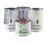 MG PRIME Pintura automotriz Set de botes para Land Rover FJ50-SEDO Sedona Red Fondo pintura base 2 componentes pintura transparente endurecedor listo para pulverizar 3,5 l