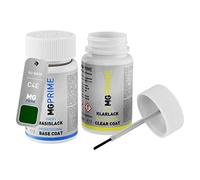 MG PRIME Pintura automotriz Set de lápices de retoque para BMW C4E Sanremo Green Metallic/San Remo Green Metallic Pintura base pintura transparente, 50 ml cada uno