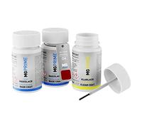 MG PRIME Pintura automotriz Set de lápices de retoque para Ford America D4 / LRSEWTA Lucid Red Pearl/Rapid Red Pearl Pintura de fondo/base pintura transparente, 50 ml cada uno