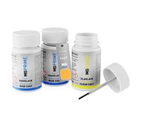 MG PRIME Pintura automotriz Set de lápices de retoque para Honda Y66P Helios Yellow Pearl/Premium Yellow Pearl 2 Pintura de fondo/base pintura transparente, 50 ml cada uno
