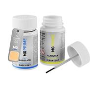 MG PRIME Pintura automotriz Set de lápices de retoque para Hyundai ES Virtual Yellow Pintura base pintura transparente, 50 ml cada uno