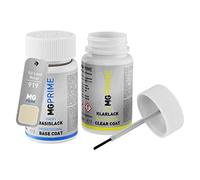 MG PRIME Pintura automotriz Set de lápices de retoque para Land Rover 919 / LRC919-GAF Nazca Sand Metallic Pintura base pintura transparente, 50 ml cada uno