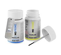 MG PRIME Pintura automotriz Set de lápices de retoque para Volkswagen VW LH1X / H1X / 1B Mojawe Beige Metallic/Beige Mojawe Metallic Pintura base pintura transparente, 50 ml cada uno