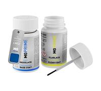 MG PRIME Pintura automotriz Set de lápices de retoque para Volkswagen VW LW5Z / W5Z / 1D Jazzblau Perleffekt/Jazz Blue Pearl Pintura base pintura transparente, 50 ml cada uno