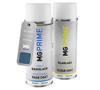 MG PRIME Pintura automotriz Spray para Ford JCTEWHA / PN4FT0 / 6;V N +1K | Chroma Blau Metallic / Chroma Blue Crystal Pearlmet, Kit capa de base + barniz, Aerosoles 400ml