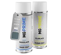 MG PRIME Pintura automotriz Spray para Honda NH877P Sonic Grey Pearl +1K | Gris Sonic Nacre, Kit capa de base + barniz, Aerosoles 400ml