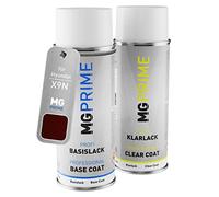 MG PRIME Pintura automotriz Spray para Hyundai X9N Cashmere Brown Pearl +1K | Cashmere Brown Metallic, Kit capa de base + barniz, Aerosoles 400ml