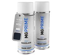 MG PRIME Pintura automotriz Sprays para Seat W5U / 7N Azul Ada Metallic | Ada Blau Metallic, Kit capa de fondo + base, Aerosoles 400ml