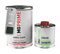 MG PRIME RAL 6009 Verde abeto/Fir green satinado Pintura acrílica, bote de 1,5 litros/1500 ml incluido endurecedor