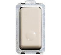 Bticino magic - Pulsador 1 polo contacto abierto 10a magic aluminio