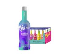 MG SPIRIT - Blueberry Vodka (24 uds x 275 ml), Ready To Drink con Vodka y Arándanos, Sabor Dulce y Refrescante, Color Burdeos Intenso, 5,5% Vol. Alcohol, Made in Barcelona