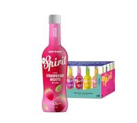 MG SPIRIT - Strawberry Mojito Rum (24 uds x 275 ml), Ready To Drink con Ron, Fresa y Menta, Sabor Dulce y Refrescante, Color Rojo Suave con Reflejos Dorados, 5,5% Vol. Alcohol, Made in Barcelona