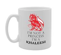 MG2158 Taza de cerámica con texto en inglés «I'm not a Princess I'm A Khaleesi Game Of Thronesi»