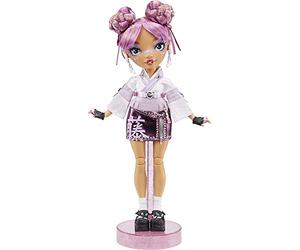 MGA Entertainment Rainbow High 578338 Muñeca de Moda, Incluye 2 Vestidos con Accesorios, para niños de 6 a 12 años, 578338EUC, Lila Yamamoto