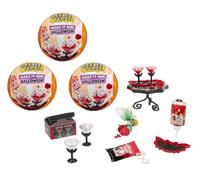 MGA’s Miniverse Make It Mini Halloween Pack de 3 Manualidades DIY | Pastel de boda, tres bolas de manualidades, juego con resina, cuatro expositores, no comestible, +8 años
