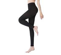 MGANG® Medias de compresión, sin pies, cintura de alta compresión, opacas, medias médicas de 15-20 mmHg, manguera de apoyo firme para unisex, edema, venas varicosas, lactancia, color negro mediano
