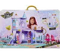 Aria MGA's Dream Ella Majestic Castle - Juguete para niños - Castillo portátil de Dos Pisos - Tiene Capacidad para 2 muñecas de 29 cm - con Puertas, Muebles y Accesorios - Edad: 3+ años