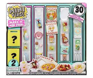 MGA's Miniverse Make It Mini Food Multipack - Juego de comida DIY con luz UV, réplicas de ingredientes alimentarios de resina, No comestible, Adecuado para niños mayores de 8 años