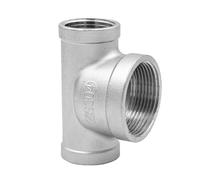 MGAYTYOAG Alambre interior de acero inoxidable 304 en T medio grande diámetro variable rosca interna accesorios de tubería de agua de 6 puntos a 4 puntos junta reductora de 1 pulgada (G1/2 x G3/4 x G1