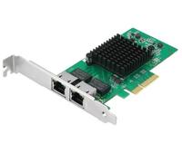 MGBI Adaptador de servidor Gigabit PCIE para Intel I350-T2 - I350AM2 Chip, Dual RJ45 Puertos, 1Gbit PCI Express Ethernet LAN Card 10/100/1000Mbps NIC para Windows Server, Win8, 10, XP y Linux