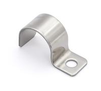 MgcTolBox Abrazaderas Metalicas Para Tubos Ø 18 mm, U - Clips de Cable Para Sistema de Fijación de Tubos y Cables - 20 Unidades