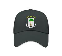 MGDIFYXAA Gorra de béisbol Unisex - Protección Transpirable, Bandera de Guinea Ecuatorial, Gorra con Visera Ajustable y Ligera para Deportes al Aire Libre en la Playa, Color Gris Oscuro.