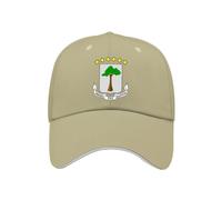 MGDIFYXAA Gorra de béisbol Unisex - Protección Transpirable, Bandera de Guinea Ecuatorial, Gorra con Visera, Ajustable, Ligera, para Deportes al Aire Libre en la Playa, Color Beige.