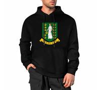 MGDIFYXAA Gran tamaño Manga Larga Sudadera con Capucha Casual con cordón Hombre Mujer Hip Hop Moda Bandera de Las Islas Vírgenes Británicas Jersey Sudaderas Neutro Ropa De Calle L