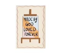 MGDUJGH Lienzo moderno con diseño de Creación de Dios, amor eterno, cristianismo, fe inspiradora, arte para pared, pinturas para sala de estar, dormitorio, decoración de 40 x 60 cm