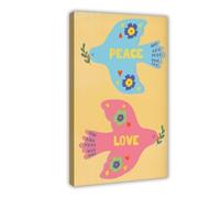 MGDUJGH Lienzo moderno con diseño de paloma de paz y amor, cristianismo divertido, espíritu santo, Biblia, fe juvenil, póster moderno para pared, pinturas para sala de estar, dormitorio, decoración de